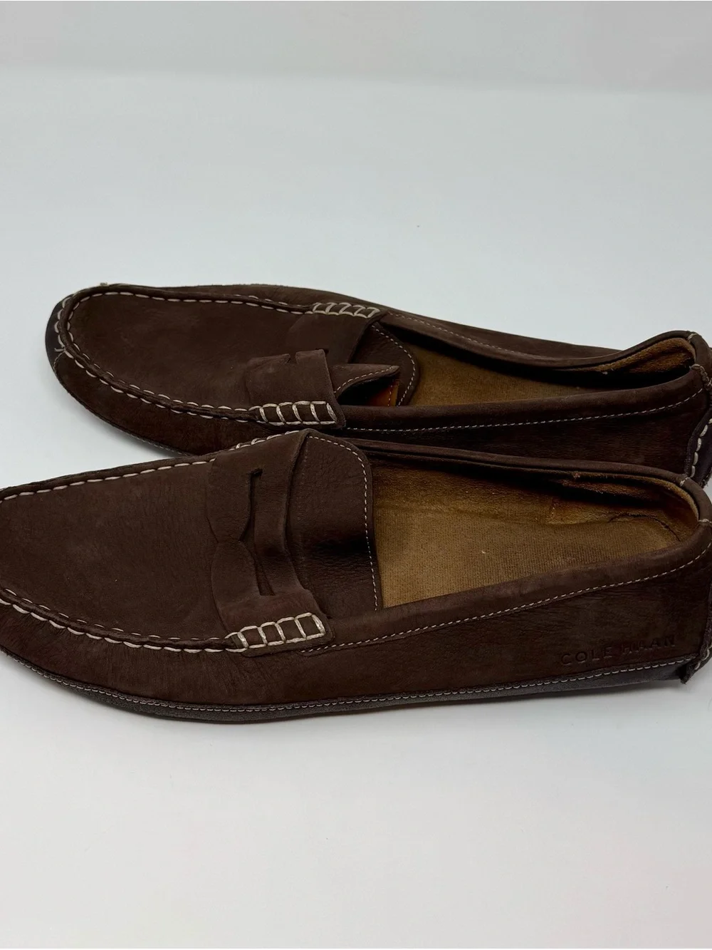 Cole Haan | Men’s Dark Brown Suede Driving Loafers, Size 13 - EUC